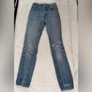 Vintage Levi’s Distressed Blue Jeans